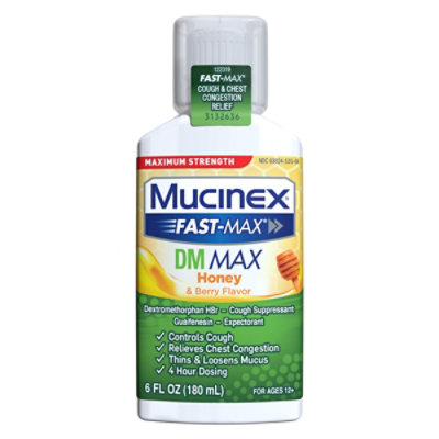 Mucinex Fmax Dm Max And Honey & Berry - 6 Fz - Image 2