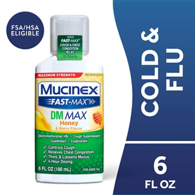 Mucinex Fmax Dm Max And Honey & Berry - 6 Fz - Image 1