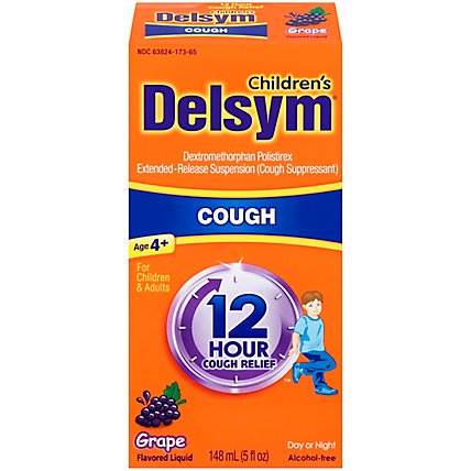 Delsym Childrens Grape Cough Relief Liquid - 5 Fl. Oz. - Image 2