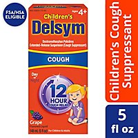 Delsym Childrens Grape Cough Relief Liquid - 5 Fl. Oz. - Image 1