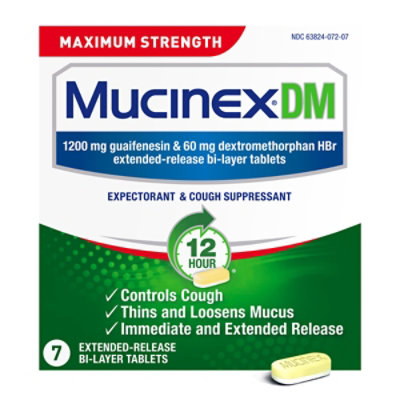 Mucinex DM 1200 mg - 7 Count - Image 2