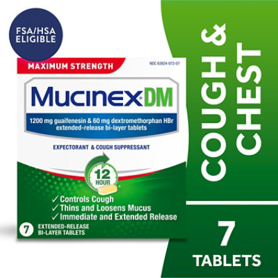 Mucinex DM 1200 mg - 7 Count - Image 1