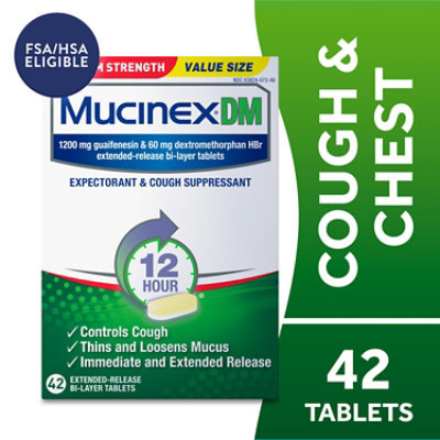 Mucinex DM 1200 mg - 42 Count - Image 1