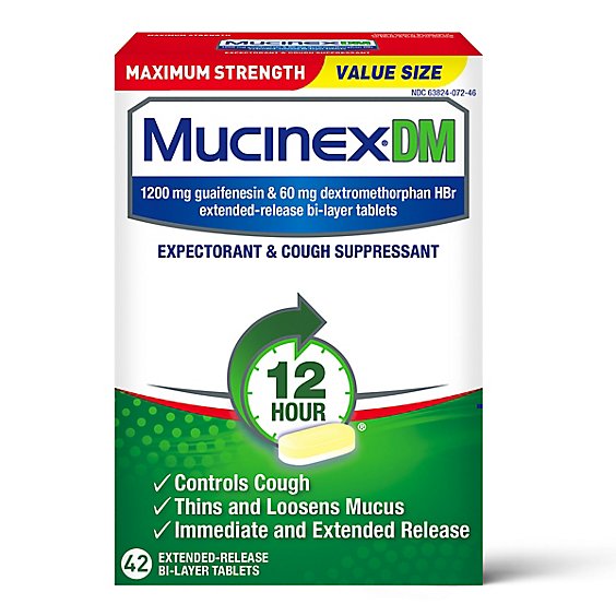 Mucinex DM 1200 mg - 42 Count