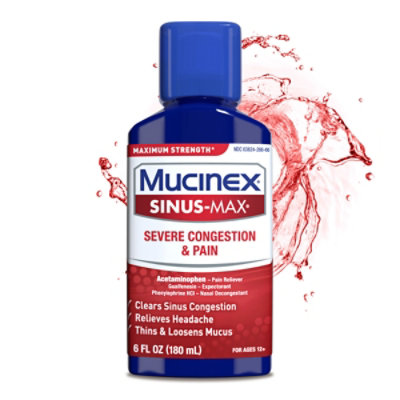 Mucinex Sinus-Max - 6 Fl. Oz. - Image 2