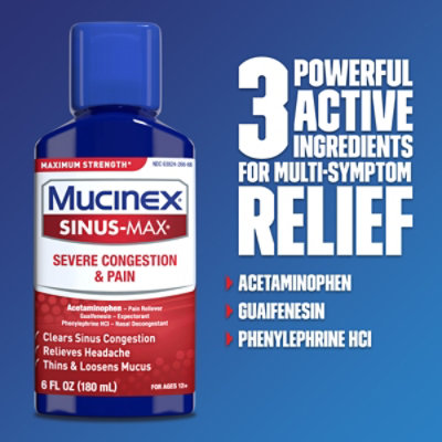 Mucinex Sinus-Max - 6 Fl. Oz. - Image 5