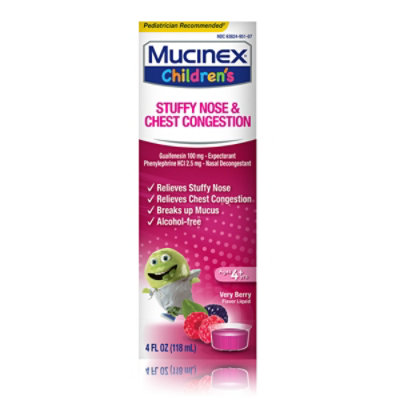 Mucinex Childrens Verry Bery Multi Sympton Cold Liquid - 4 Fl. Oz. - Image 3