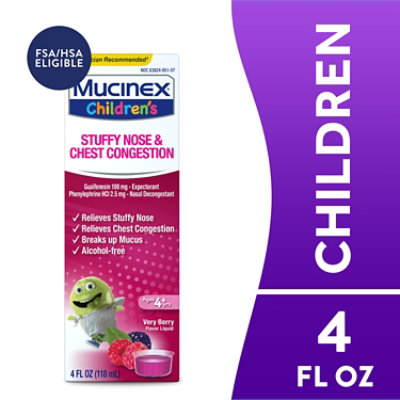 Mucinex Childrens Verry Bery Multi Sympton Cold Liquid - 4 Fl. Oz.