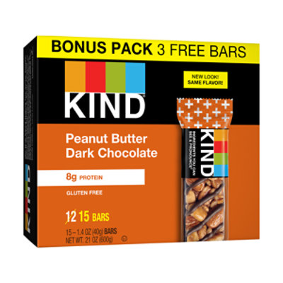 Kind Peanut Butter Dark Chocolate Bars - 15-1.4 Oz - Image 1