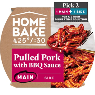 HomeBake 425°/:30 Pulled Pork with BBQ Sauce Frozen Main - 22.2 Oz - Image 1