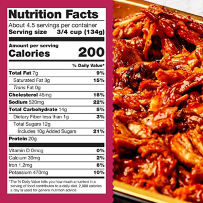 HomeBake 425°/:30 Pulled Pork with BBQ Sauce Frozen Main - 22.2 Oz - Image 2