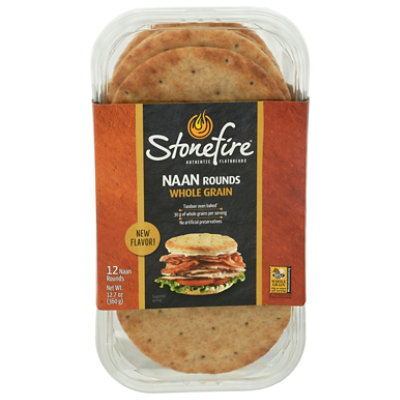 Stonefire Whole Grain Naan Rounds - 12.7 OZ - Image 1