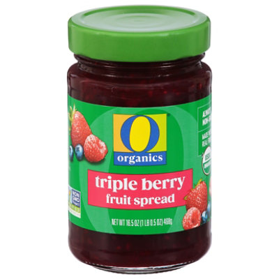 O Organics Triple Berry Fruit Spread - 16.5 Oz