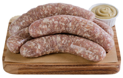 Haggen Pork German Bratwurst Sausage Link All Natural Raised in the USA - 1 lb. - Image 1