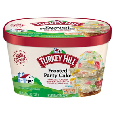 Turkey Hill Fdd Frosted Party Cacke Ice Cream - 46 Fl. Oz. - Image 1