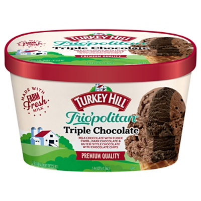 Turkey Hill Premium Trio'politan Triple Chocolate Ice Cream - 46 Fl. Oz. - Image 3