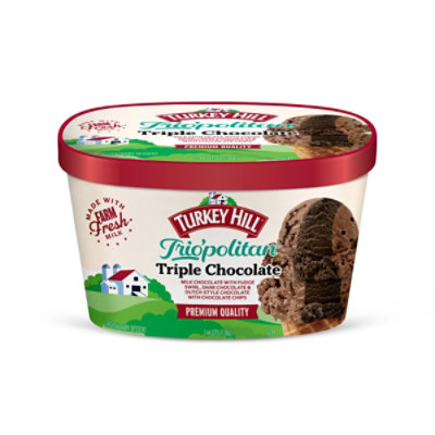 Turkey Hill Premium Trio'politan Triple Chocolate Ice Cream - 46 Fl. Oz. - Image 2