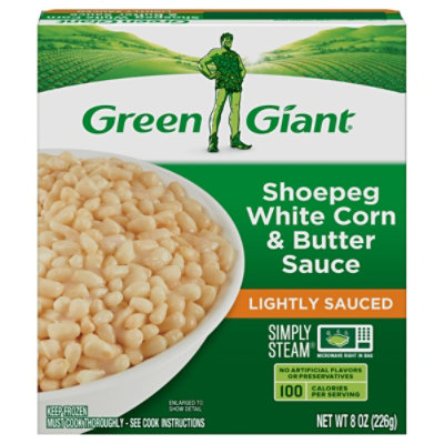 Green Giant Simply Steam Shoepeg White Corn & Butter Sauce - 8 OZ - Image 1