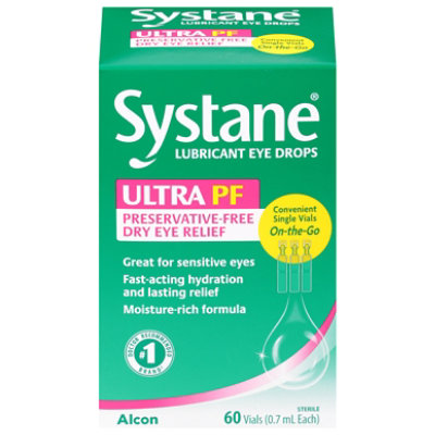 Systane Ultra Lubricant Eye Drops - 60 Count - Image 3