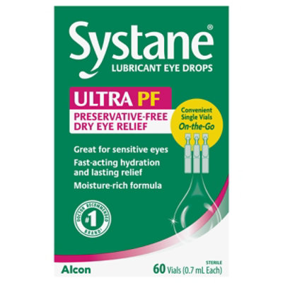 Systane Ultra Lubricant Eye Drops - 60 Count - Image 1