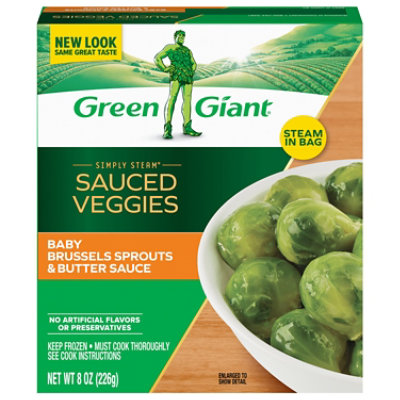 Green Giant Stmrs Baby Brussel Sprouts Btr Sce - 8 OZ - Image 1