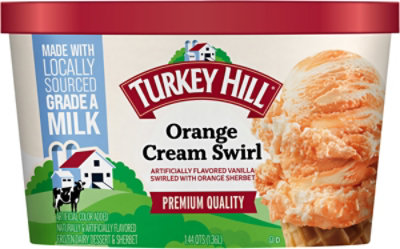 Turkey Hill Fdd Orange Cream Swirl Ice Cream - 46 Fl. Oz. - Image 5