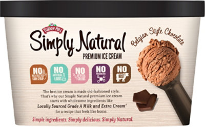 Turkey Hill Simply Natural Belgian Style Chocolate Ice Cream - 46 Fl. Oz. - Image 5