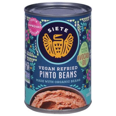 Siete Refried Pinto Beans - 16 Oz - Image 1