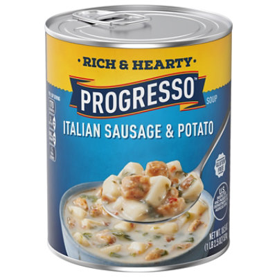 Progresso Rich And Hearty Italian Sausage Potato Soup - 18.5 Oz - Randalls