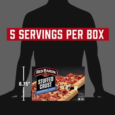 Red Baron Stuffed Crust Peperoni Frozen Pizza - 23.64 Oz - Image 4
