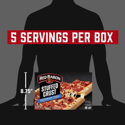 Red Baron Stuffed Crust Peperoni Frozen Pizza - 23.64 Oz - Image 3