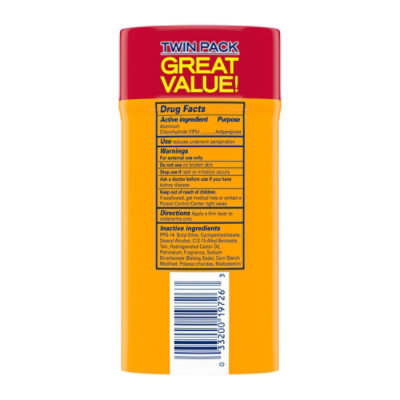 ARM & HAMMER Ultra Max Fresh Scent Deodorant Twin Pack - 5.2 Oz - Image 3
