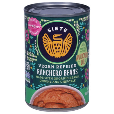Siete Refried Ranchero Beans - 16 Oz - Image 1