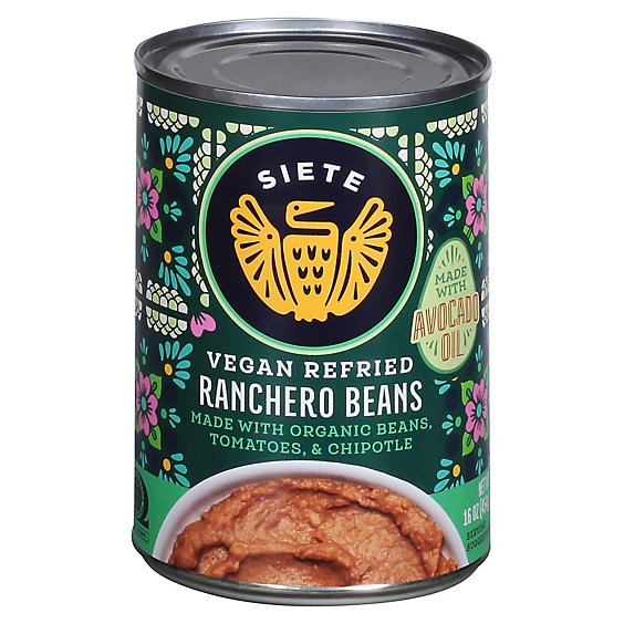 Siete Refried Ranchero Beans - 16 Oz
