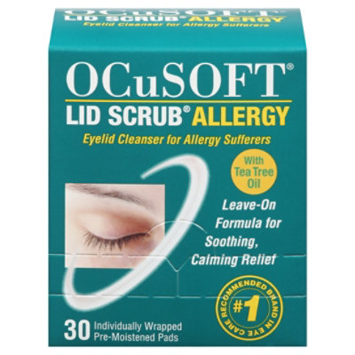 OCuSOFT Lid Scrub Allergy Eye Cleanser Pads - 30 Count - Image 3