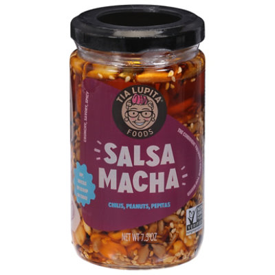 Tia Lupita Foods Salsa Macha Chile Peanuts Pepitas - 7.5 Oz - Image 3