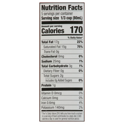 O Organics Coconut Cream - 13.5 FZ - Image 3