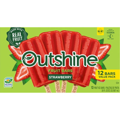 Outshine Strawberry Fruit Bars - 12-2.5 Fl. Oz. - Image 2