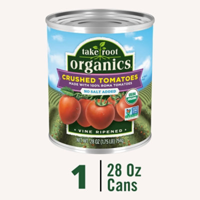 Take Root Organics No Salt Added Crushed Tomatoes - 28 Oz - Image 3