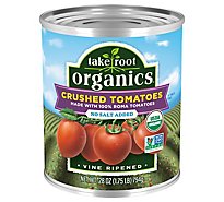 Take Root Organics No Salt Added Crushed Tomatoes - 28 Oz