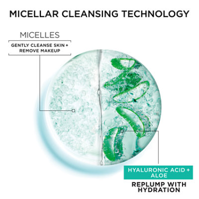 Garnier SkinActive Micellar Hyaluronic Acid Replumping Cleansing Water - 13.5 Fl. Oz. - Image 4