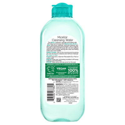 Garnier SkinActive Micellar Hyaluronic Acid Replumping Cleansing Water - 13.5 Fl. Oz. - Image 2