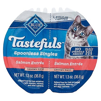Blue Buffalo Tastefuls Spoonless Adult Salmon Pate - 2.6 Oz - Image 2