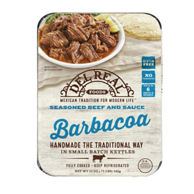 Del Real Foods Beef Barbacoa - 12 Oz - Image 1