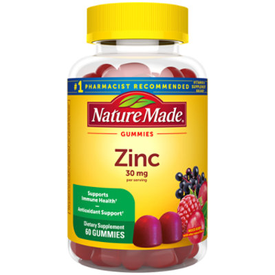 Nature Made Extra Strength Zinc 30 mg Gummies - 60 Count - Image 1