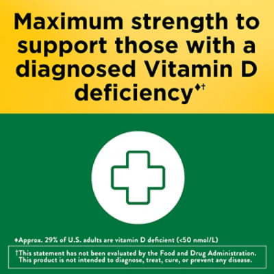 Nature Made Maximum Strength Vitamin D3 10000 IU 250 mcg Softgels - 60 Count - Image 5