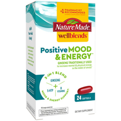 Nature Made Wellblends Positive Mood And Energy Softgel - 24 Count - Image 1
