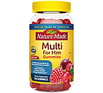 Nature Made Multi For Him Multivitamins Gummies Value Size - 150 Count