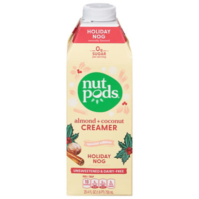 nutpods Creamer Almond Coconut Holiday Nog - 25.4 Fl. Oz.
