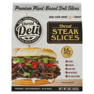 Unreal Deli Plant Based Steak Slices - 5 Oz - Image 3